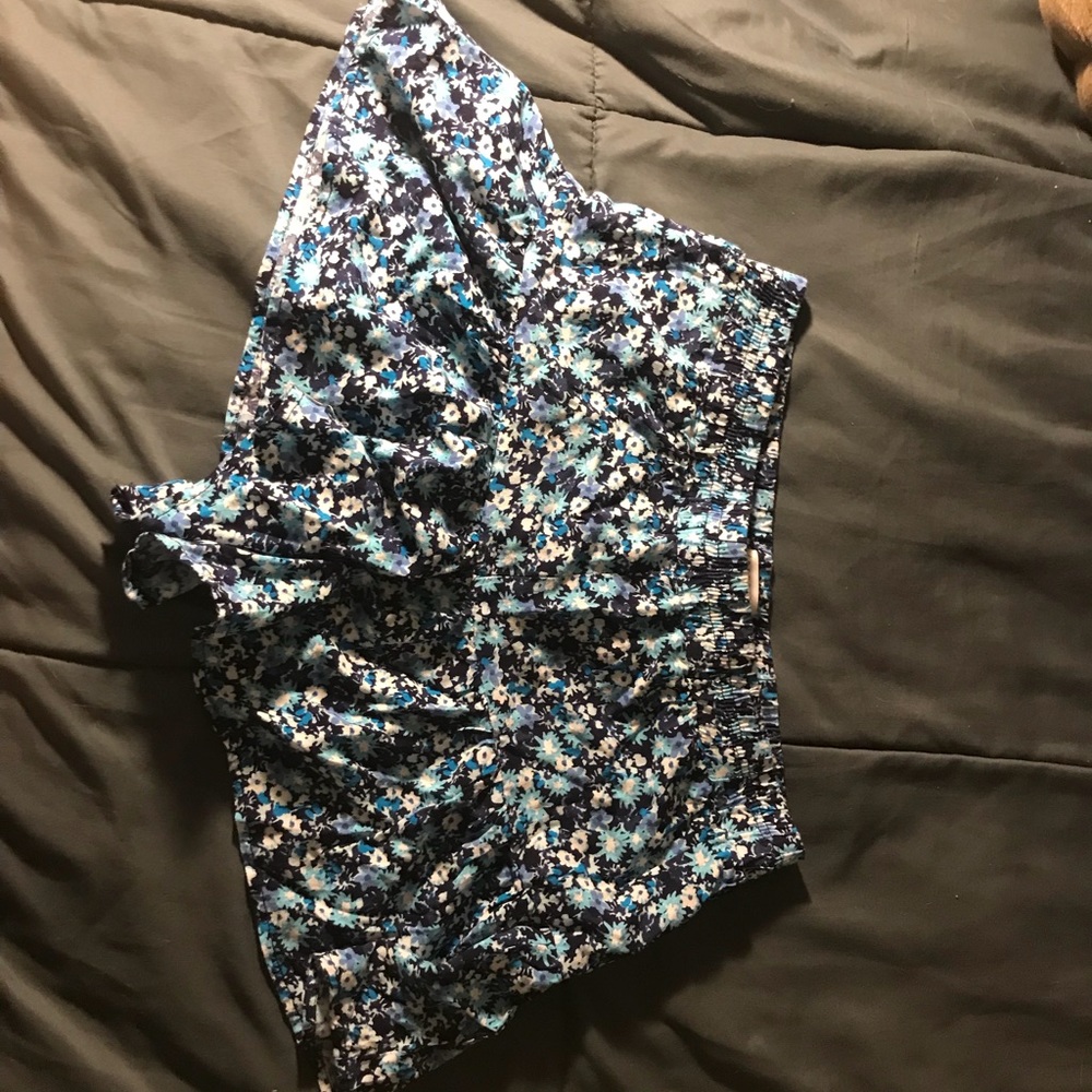 Floral romper shorts